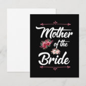 Moeder van de bruid bedankkaart (Voorkant / Achterkant)