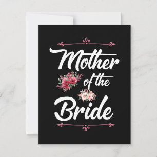 Moeder van de bruid bedankkaart