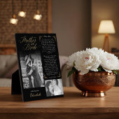 Moeder van de bruid Black Foto's Wedding Keepsake Fotoplaat