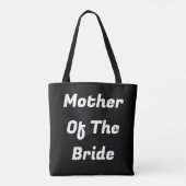 Moeder van de bruid Black White Classy Gift Favori Tote Bag (Achterkant)