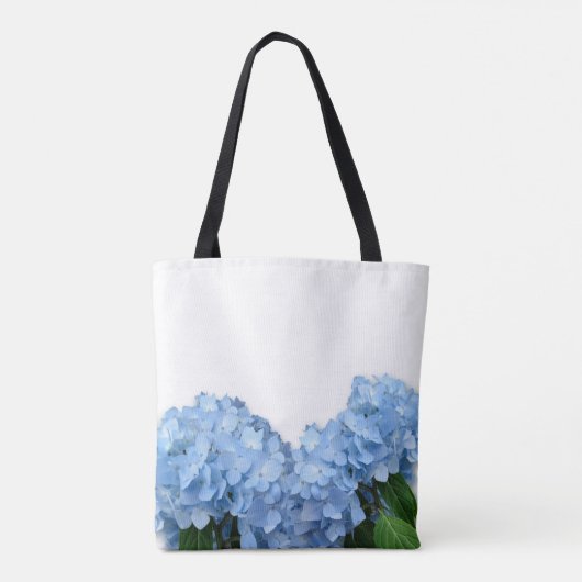 Moeder van de bruid Blauwe Hemel Hortensia Tote Bag (Achterkant)