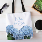 Moeder van de bruid Blauwe Hemel Hortensia Tote Bag