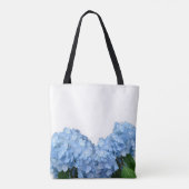Moeder van de Bruid Blauwe Hemel Hydrangea Tote Bag (Achterkant)