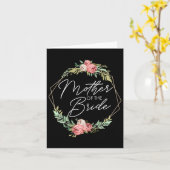 Moeder van de bruid Bloemen bruid en bruidegom bru Kaart (Gele Bloem)