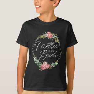 Moeder van de bruid Bloemen bruid en bruidegom bru T-shirt