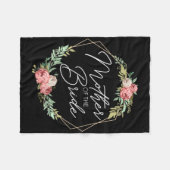 Moeder van de bruid bloemen bruid en bruidegom tro fleece deken (Voorkant (Horizontaal))