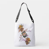 Moeder Van De Bruid Bloemen Crossbody Tas (Achterkant)