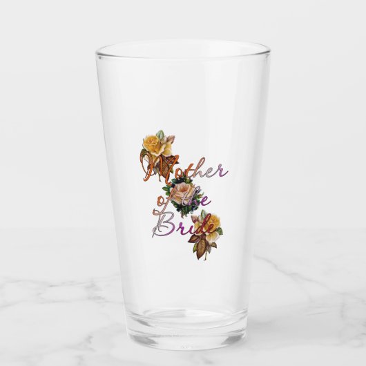 Moeder Van De Bruid Bloemen Glas (Voorkant)