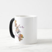 Moeder Van De Bruid Bloemen Magische Mok (Voorkant links)