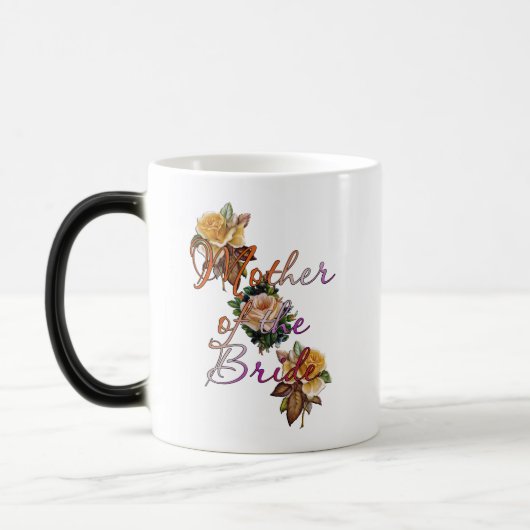 Moeder Van De Bruid Bloemen Magische Mok (Links)