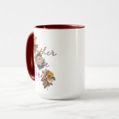 Moeder van de Bruid Bloemen Mok (Voorkant links)