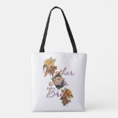 Moeder van de Bruid Bloemen Tote Bag (Achterkant)