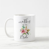 Moeder van de bruid Blush Florals Trouwgeschenk Koffiemok (Links)