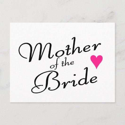Moeder van de bruid briefkaart (Voorkant)