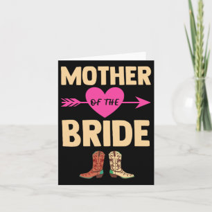 Moeder van de bruid bruiloft Bachelorette Cowboy B Kaart