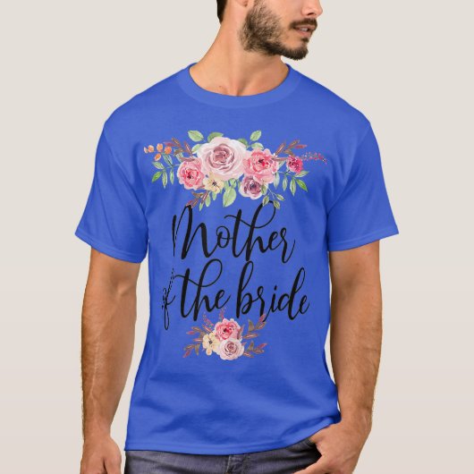 Moeder van de bruid bruiloft bruidsfeest t-shirt (Voorkant)