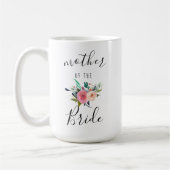 Moeder van de bruid bruiloft cadeau Floral Chic 15 Koffiemok (Links)