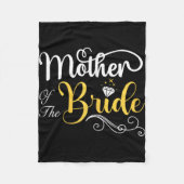 Moeder van de bruid bruiloft douche fleece deken (Voorkant)
