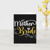 Moeder van de bruid bruiloft douche kaart (Gele Bloem)