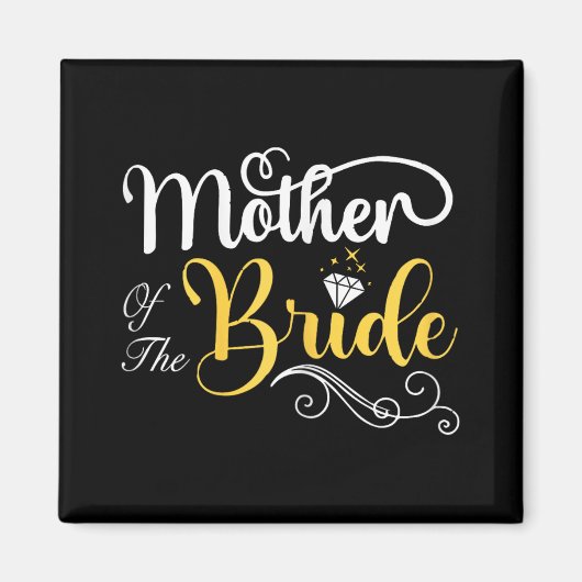 Moeder van de bruid bruiloft douche magneet (Voorkant)