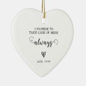 Moeder van de bruid bruiloft feest gunst hart keramisch ornament (Rechts)