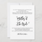 Moeder van de bruid bruiloft gedicht Kaart (Voorkant)