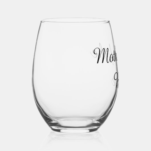 Moeder van de bruid bruiloft glas (Rechts)