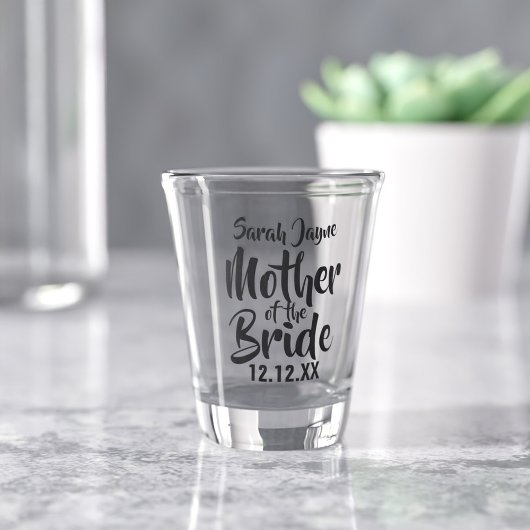 Moeder van de bruid bruiloft Ouder Gift Shot Glass Shot Glas