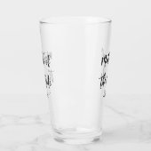 Moeder van de bruid Bruiloft Zwart Wit Glas Cup (Links)