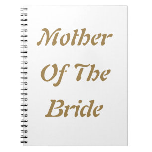 Moeder van de bruid Bruiloften Gift Favoriet Goud  Notitieboek