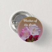 moeder van de bruid/bruom ronde button 3,2 cm (Voorkant /achterkant)