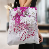 Moeder van de bruid cadeau boodschappentas in roze tote bag