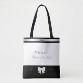 Moeder-van-de-Bruid Cadeau | Elegante Aangepaste B Tote Bag (Voorkant)