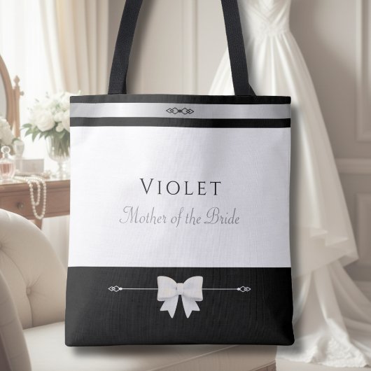Moeder-van-de-Bruid Cadeau | Elegante Aangepaste B Tote Bag