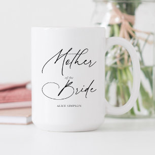 Moeder van de Bruid Chic Schrift Tweekleurige Koffiemok