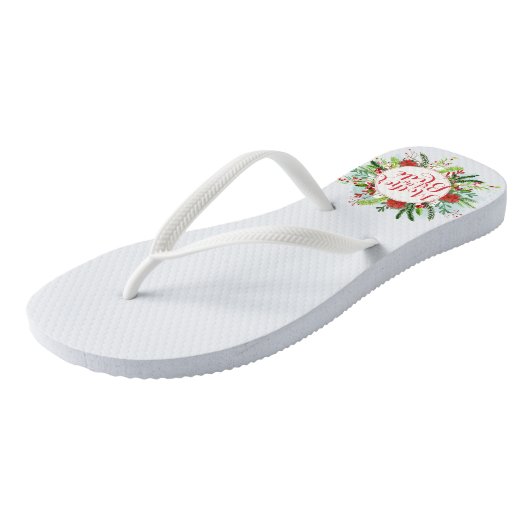 Moeder van de bruid Christmas Wedding Teenslippers (Schuin)