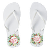 Moeder van de bruid Christmas Wedding Teenslippers (Voetbed)