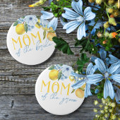 Moeder van de bruid citroen Vrijgezellenfeest pin  Ronde Button 5,7 Cm