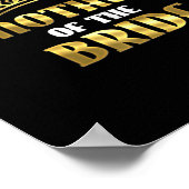 Moeder van de bruid Cool Bruids Hond Feest Poster (Hoek)