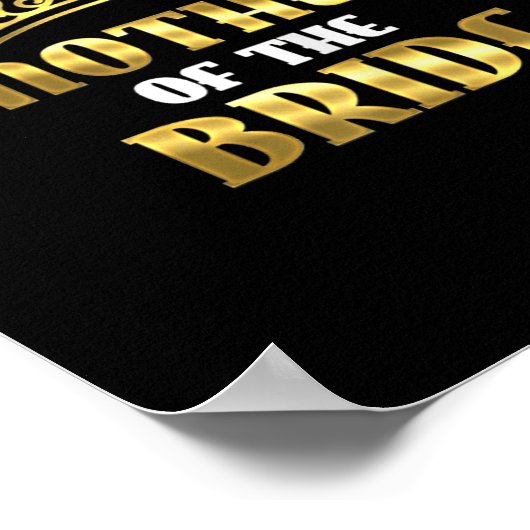 Moeder van de bruid Cool Bruids Hond Feest Poster (Hoek)