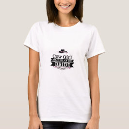 Moeder van de Bruid Cow Girl  T-shirt