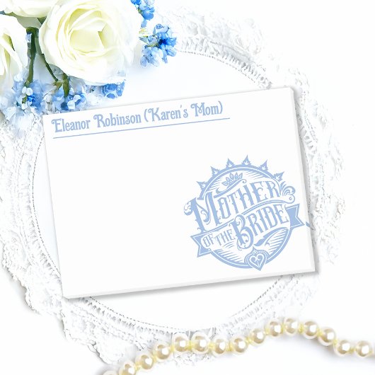 Moeder van de Bruid Custom Kleur en Teksten Post-it® Notes