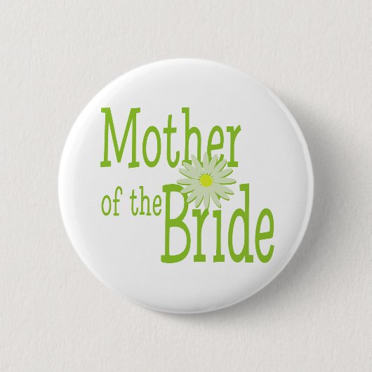 Moeder van de bruid / Daisy Ronde Button 5,7 Cm (Voorkant)