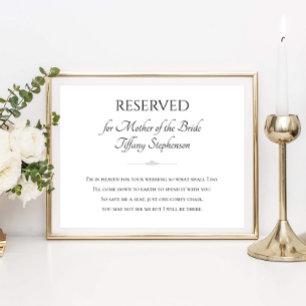 Moeder van de bruid die ik in de hemel heb voor je poster