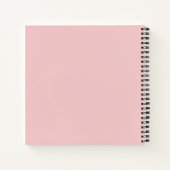 Moeder van de Bruid Eenvoudig Modern Naam Blush Ro Notitieboek (Achterkant)