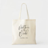 Moeder van de bruid Eenvoudige bruiloft kalligrafi Tote Bag (Voorkant)