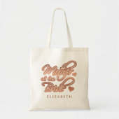 Moeder van de bruid Elegant Goud Roos Hart Tote Bag (Voorkant)