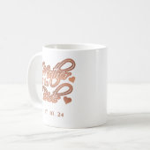 Moeder van de bruid Elegant Vrouwelijk Roos Goud Koffiemok (Voorkant links)