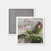 Moeder van de bruid Favor Magnet (Voorkant / Achterkant)