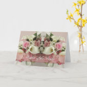 Moeder van de bruid felicitatiekaart boeket kaart (Gele Bloem)